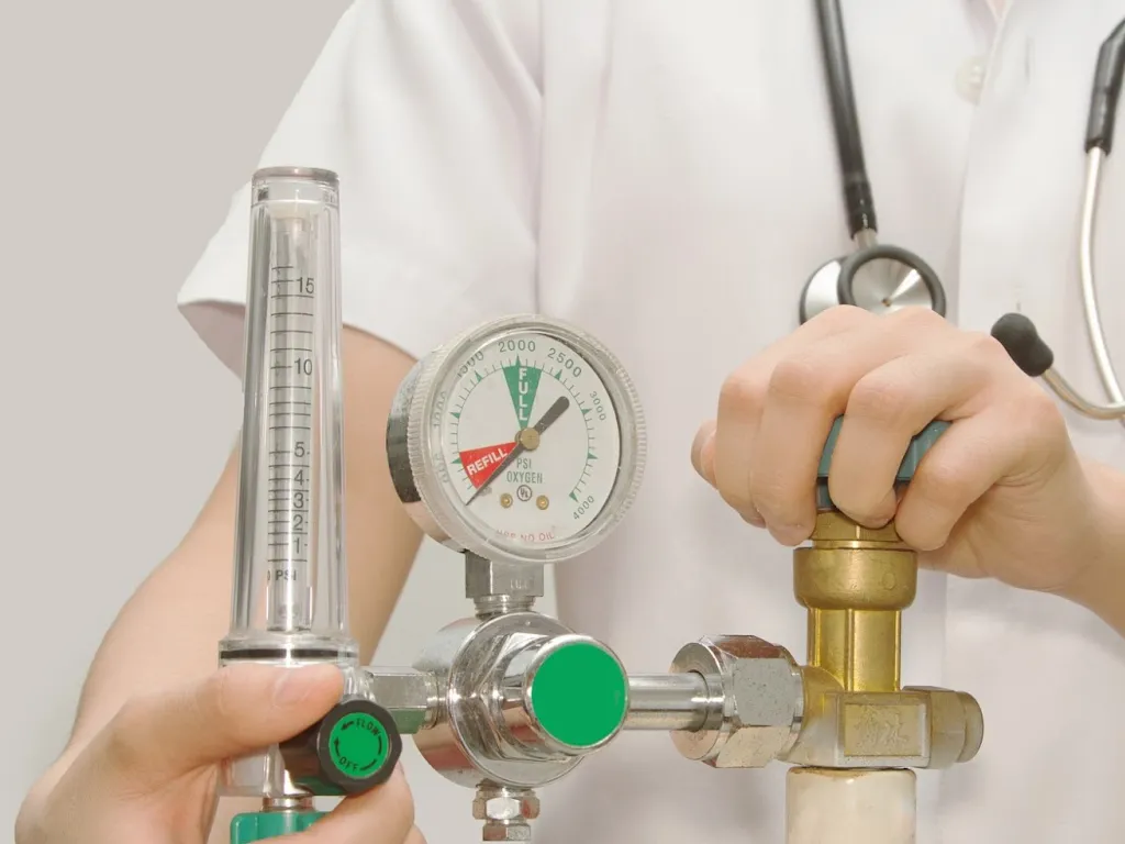 Medical oxygen pipeline maintenance inspection in Amritsar